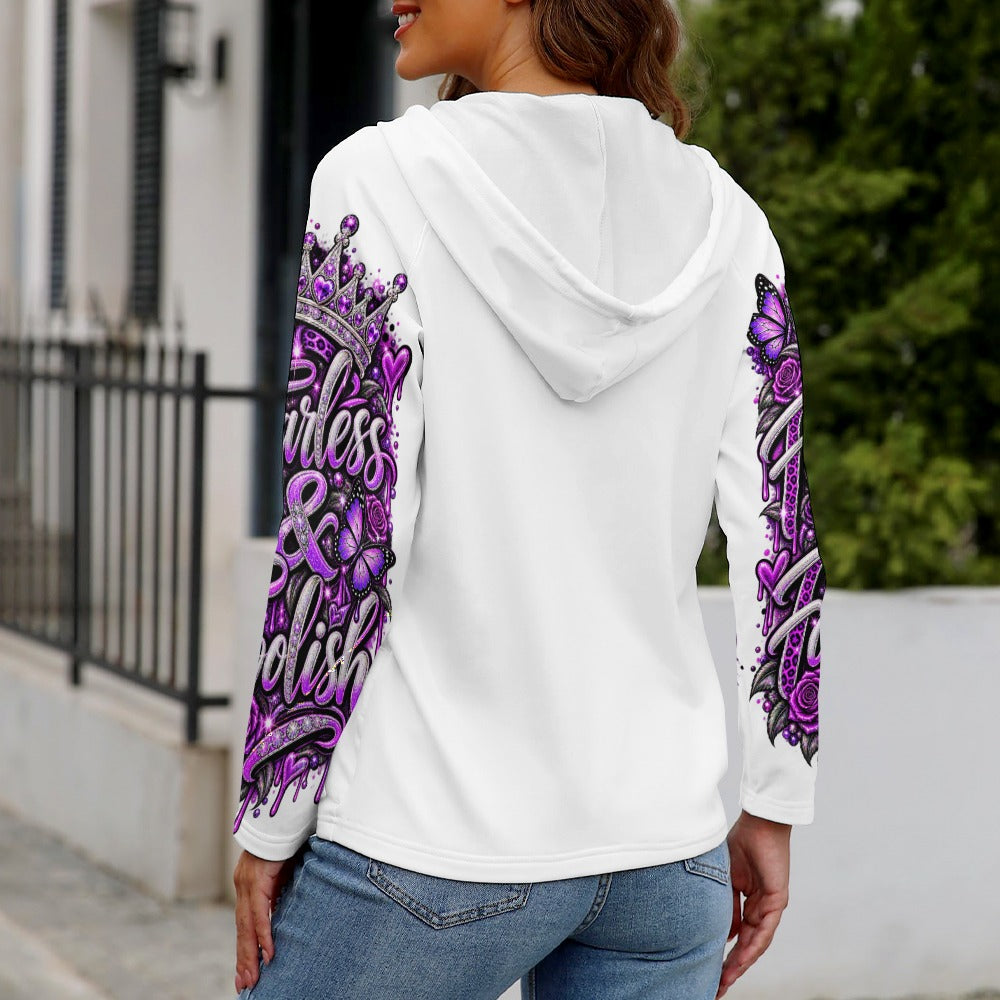 Too Bold to Break – Button-Up Hoodie