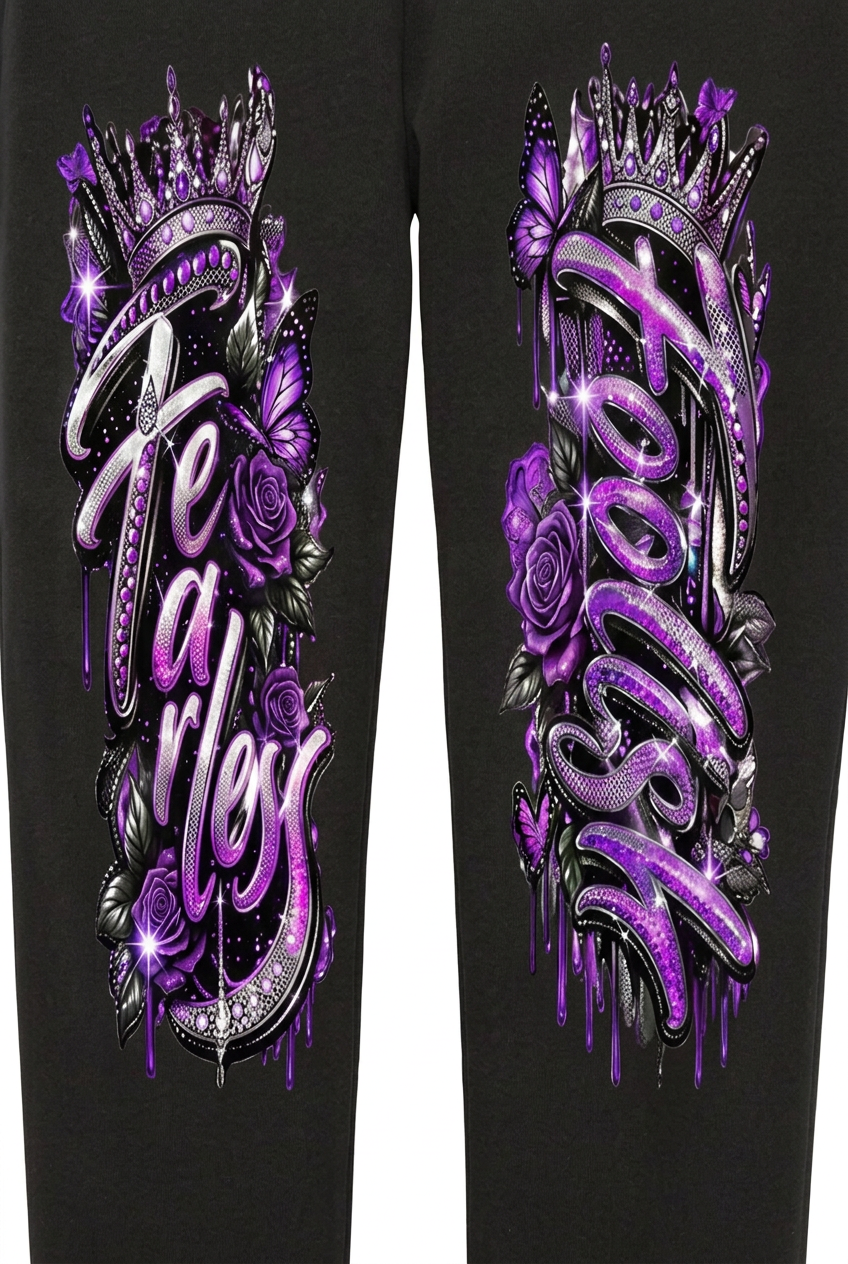 Sweats front artwork detail